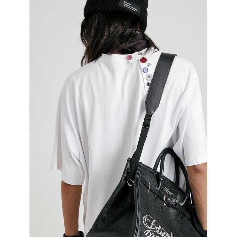 DONSMOKE I DON‘T SMOKE X Bluehumming 藍月 鈕扣 短袖 短T【PS中壢】-細節圖2