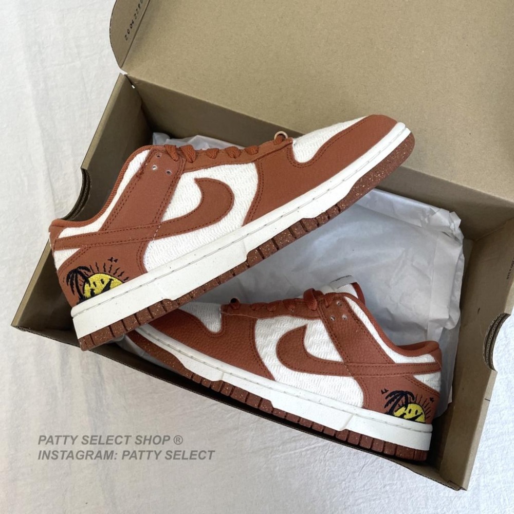 Nike Dunk Low Retro Sun Club 女鞋 白色 橘色 夕陽 沙灘 低筒【PS中壢】-細節圖3