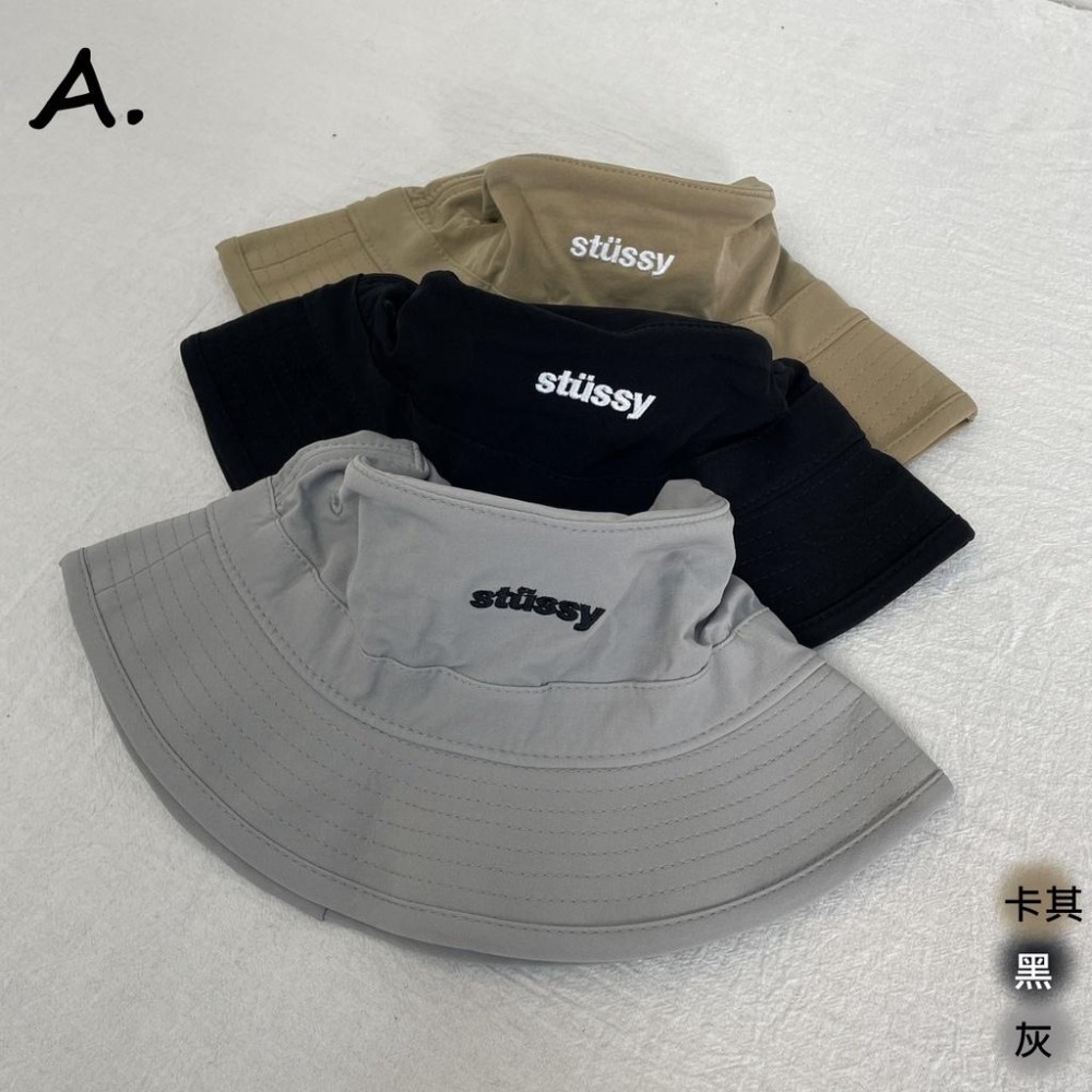 STUSSY 基本 草寫 LOGO 毛絨 漁夫帽 毛帽【PS中壢】-細節圖5
