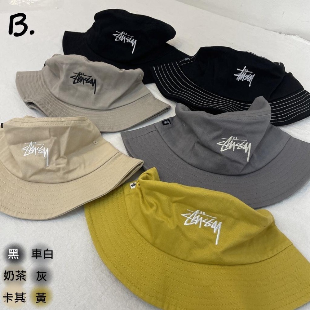 STUSSY 基本 草寫 LOGO 毛絨 漁夫帽 毛帽【PS中壢】-細節圖6