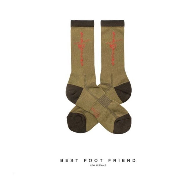BEST FOOT FRIEND /BFF襪  火焰 十字架 Holy Cross 長襪 綜合賣場【PS中壢】-規格圖3