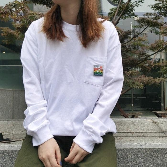 STUSSY 薄長袖 長T 長袖 日落 基本款 TOP FORM 口袋 澳洲代購【PS中壢】-細節圖6