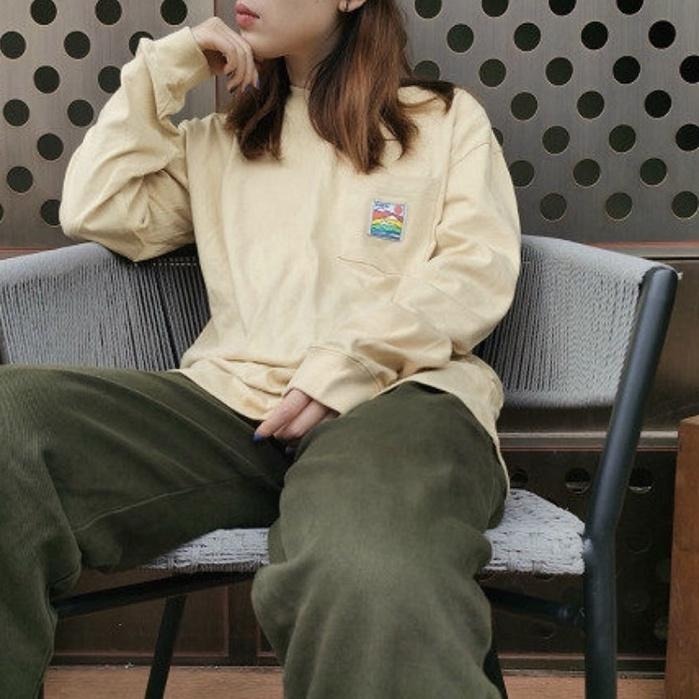 STUSSY 薄長袖 長T 長袖 日落 基本款 TOP FORM 口袋 澳洲代購【PS中壢】-細節圖7