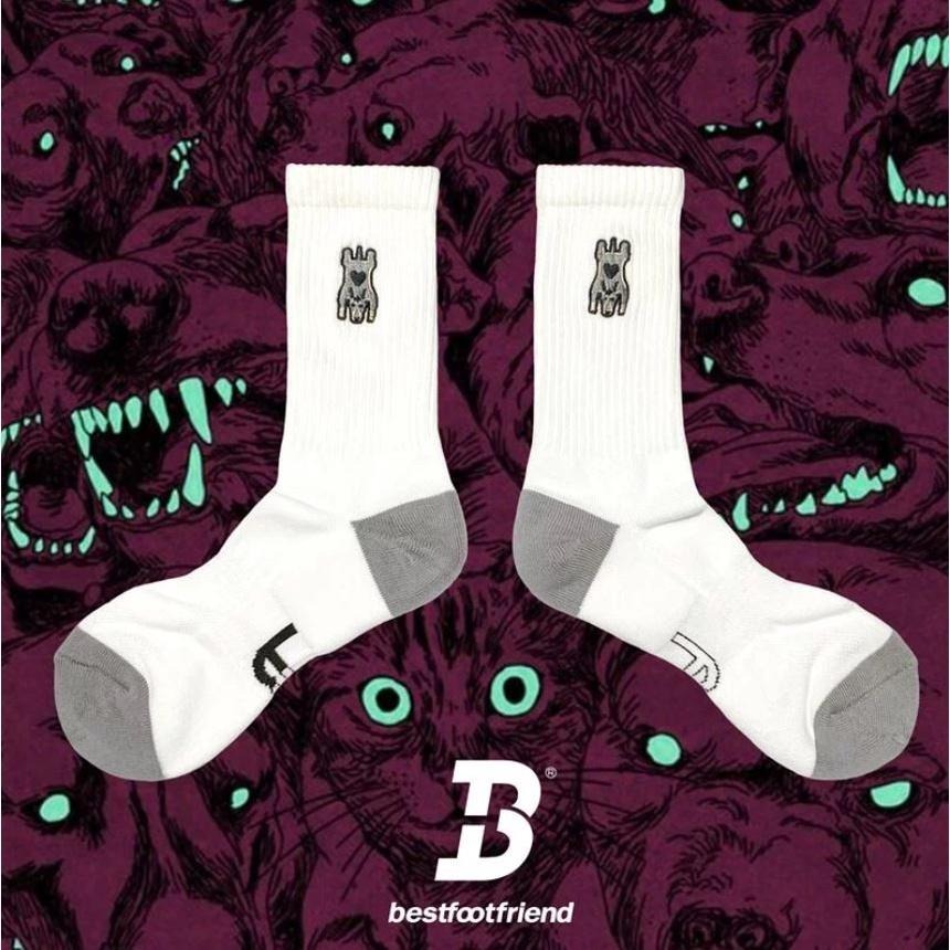 BEST FOOT FRIEND /BFF襪 電繡獸皮 長襪 【PS中壢】-細節圖3