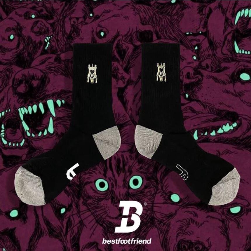 BEST FOOT FRIEND /BFF襪 電繡獸皮 長襪 【PS中壢】-細節圖4