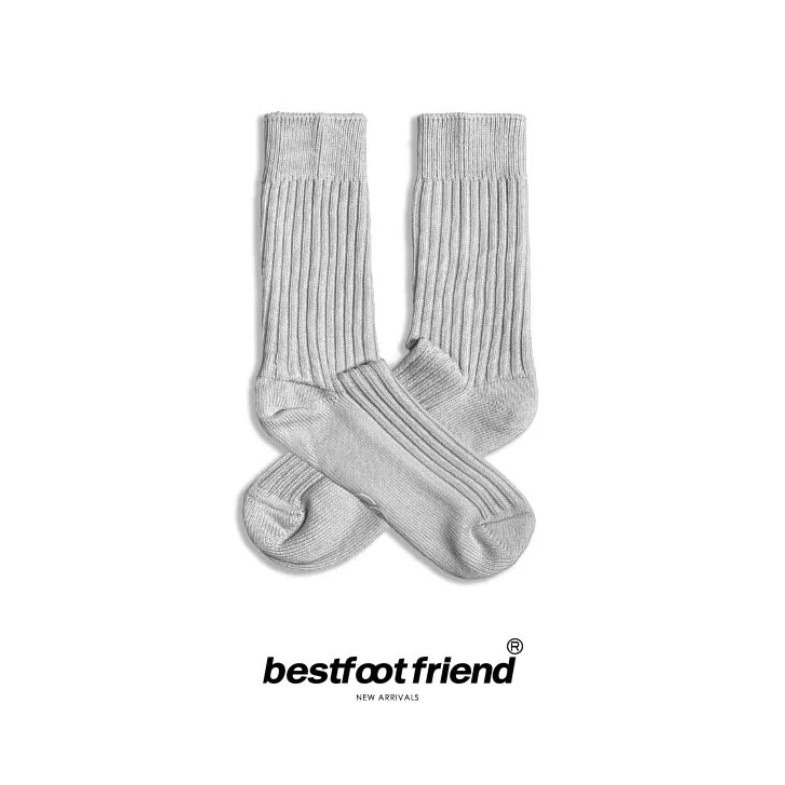 BEST FOOT FRIEND /BFF襪 HOUSE SOCK 純色雙針頭泡泡襪 長襪 六色【PS中壢】-規格圖1