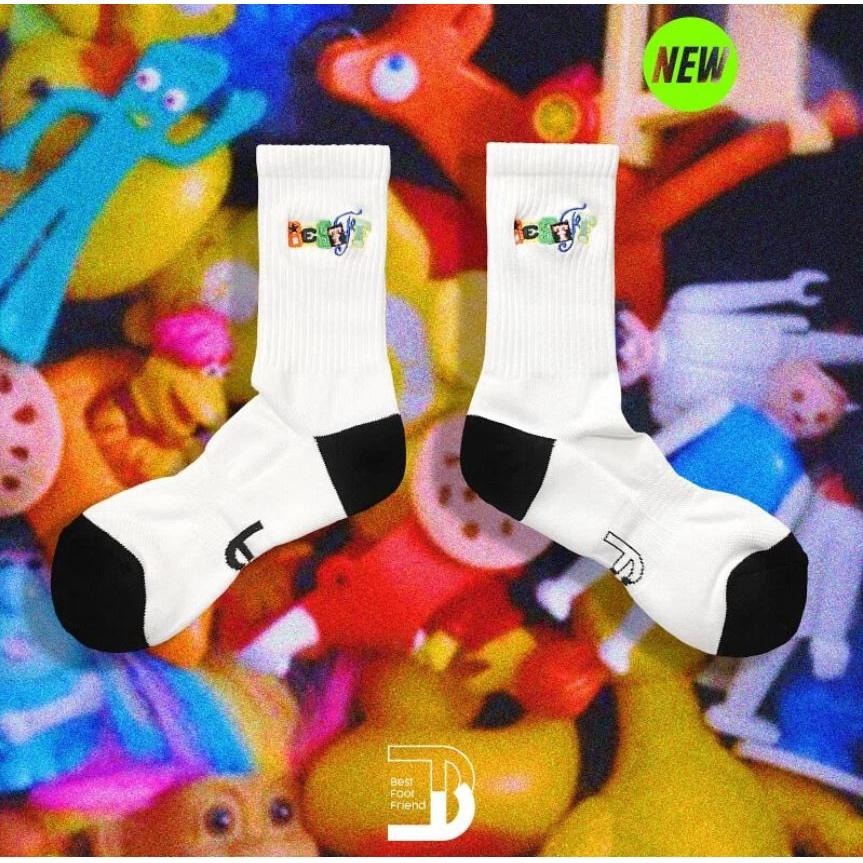 BEST FOOT FRIEND /BFF襪 玩具彩虹字 中筒襪 長襪【PS中壢】-細節圖2