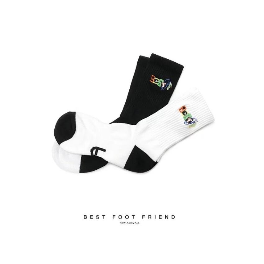 BEST FOOT FRIEND /BFF襪 玩具彩虹字 中筒襪 長襪【PS中壢】-細節圖5