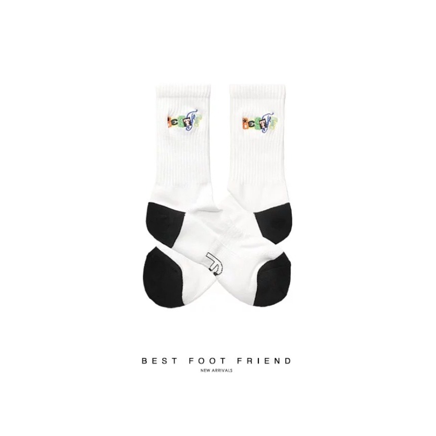 BEST FOOT FRIEND /BFF襪 玩具彩虹字 中筒襪 長襪【PS中壢】-規格圖2