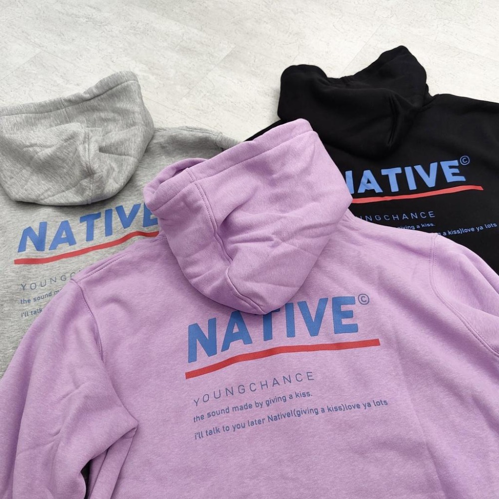 NATIVE RED LINE HOODIE 帽踢 帽t【PS中壢】-細節圖3