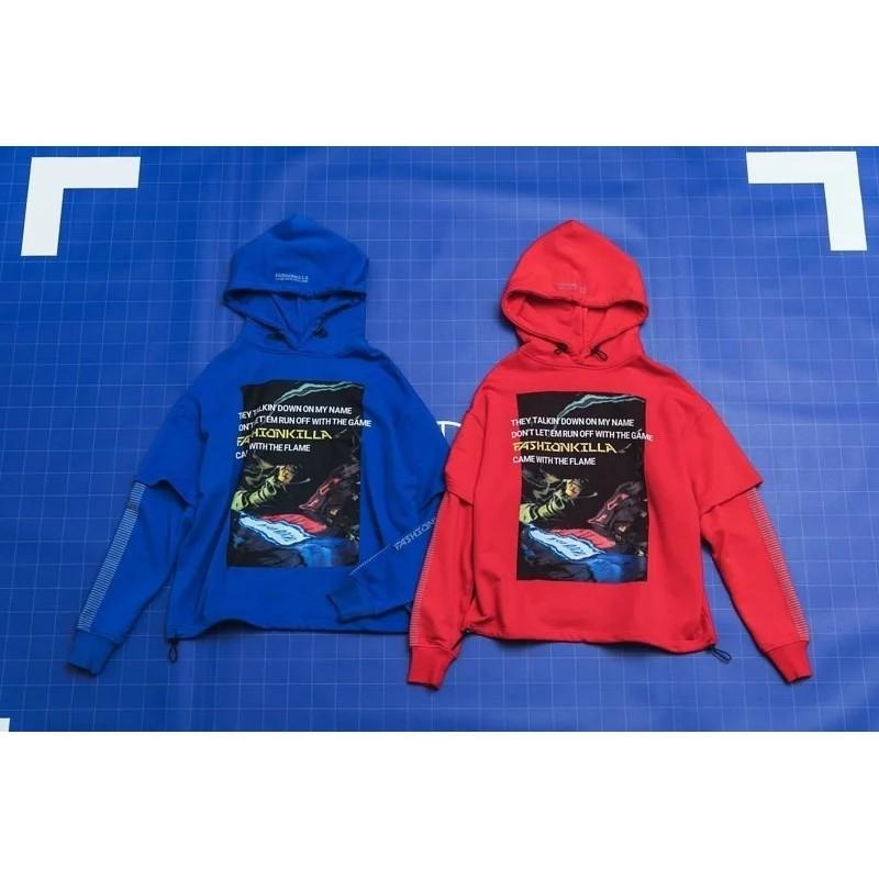KILLASYSTEM  18F/W FLAME STITCH HOODIE 帽T 長袖 店內價 【PS中壢】-細節圖3