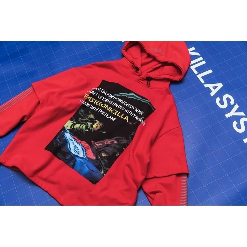 KILLASYSTEM  18F/W FLAME STITCH HOODIE 帽T 長袖 店內價 【PS中壢】-細節圖8