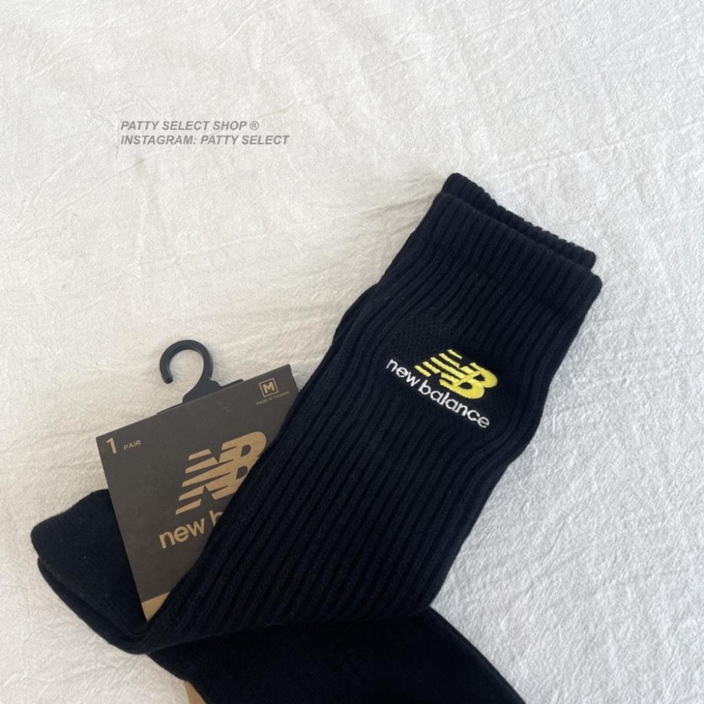 NEW BALANCE NB 條紋 刺繡 NB 經典LOGO 襪子 運動襪 長襪 運動長襪 現貨 【PS中壢】-細節圖2