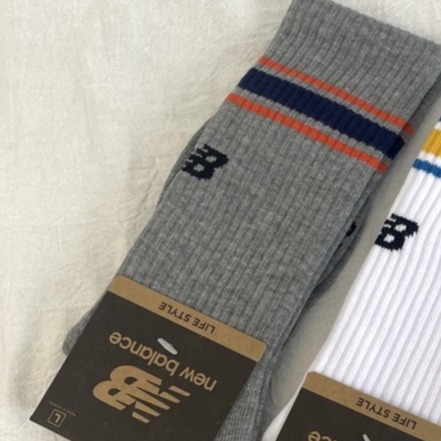 NEW BALANCE NB 條紋 刺繡 NB 經典LOGO 襪子 運動襪 長襪 運動長襪 現貨 【PS中壢】-規格圖5