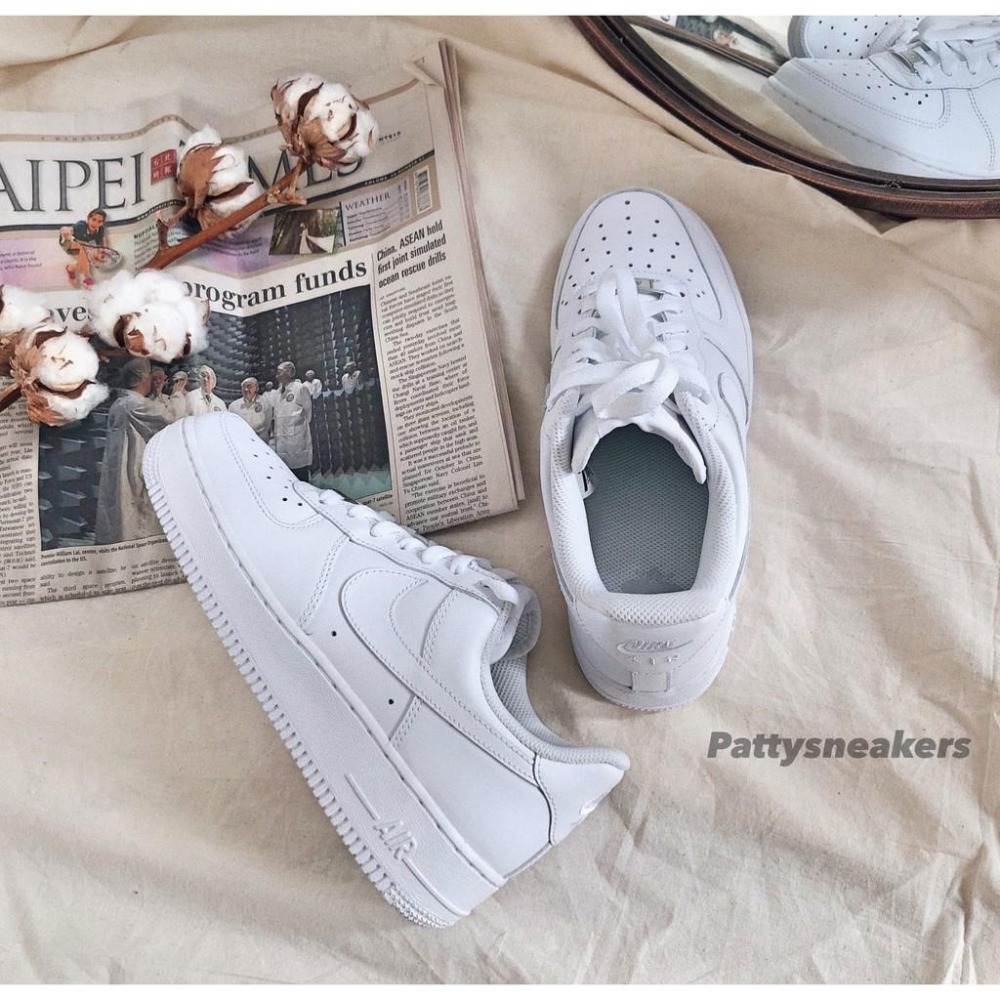 NIKE AIR FORCE 1 LOW 全白 低筒 大童 男女款 315122 cw2288【PS中壢】-細節圖5