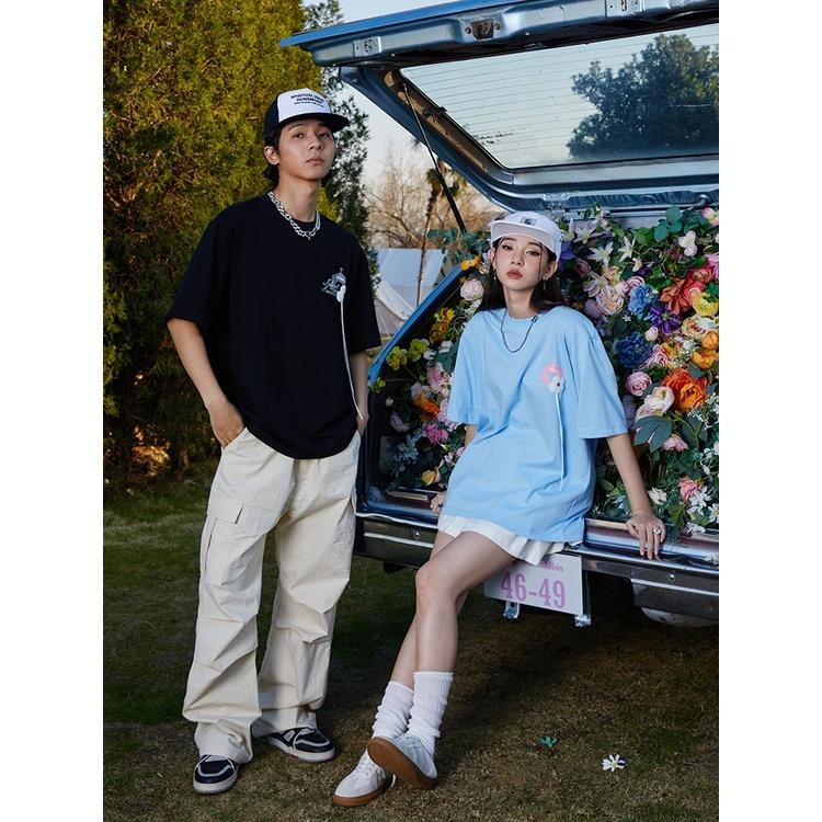 DONSMOKE 送你一朵小花 立體 毛巾 繡花 短袖 T恤 I Don’t Smoke 【PS中壢】-細節圖3