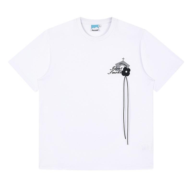 DONSMOKE 送你一朵小花 立體 毛巾 繡花 短袖 T恤 I Don’t Smoke 【PS中壢】-細節圖7