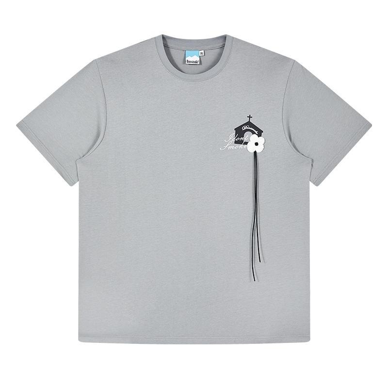 DONSMOKE 送你一朵小花 立體 毛巾 繡花 短袖 T恤 I Don’t Smoke 【PS中壢】-細節圖8