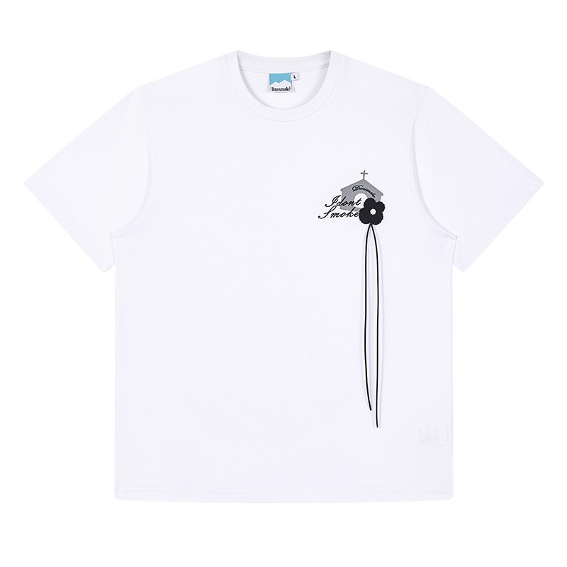 DONSMOKE 送你一朵小花 立體 毛巾 繡花 短袖 T恤 I Don’t Smoke 【PS中壢】-規格圖9