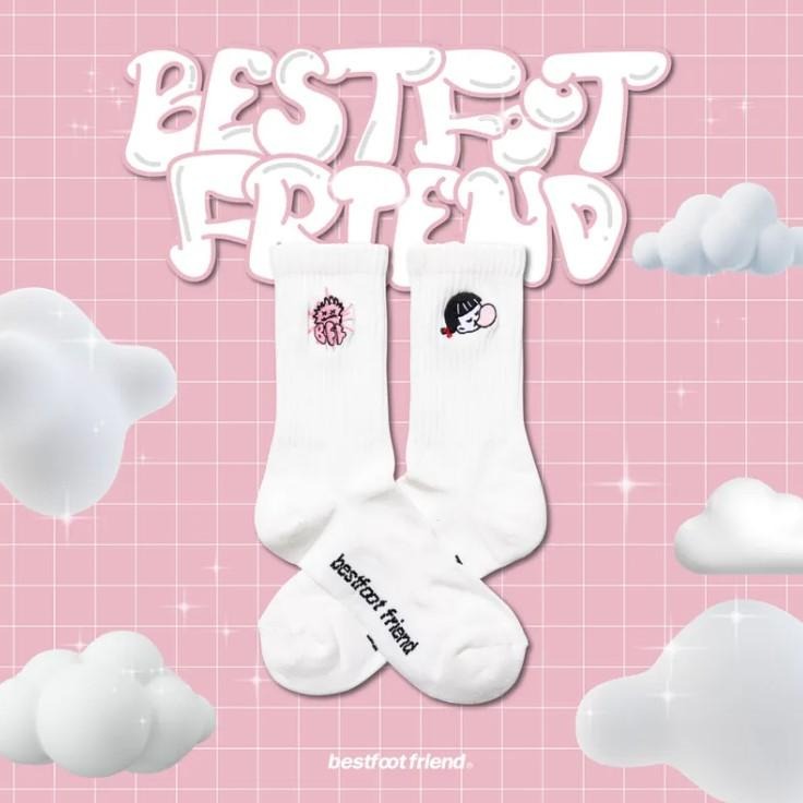 BEST FOOT FRIEND /BFF襪  Bubble Gum Girl 口香糖女孩 長襪 【PS中壢】-細節圖2