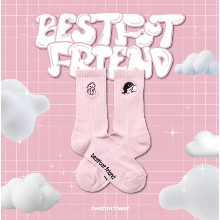 BEST FOOT FRIEND /BFF襪  Bubble Gum Girl 口香糖女孩 長襪 【PS中壢】-規格圖9