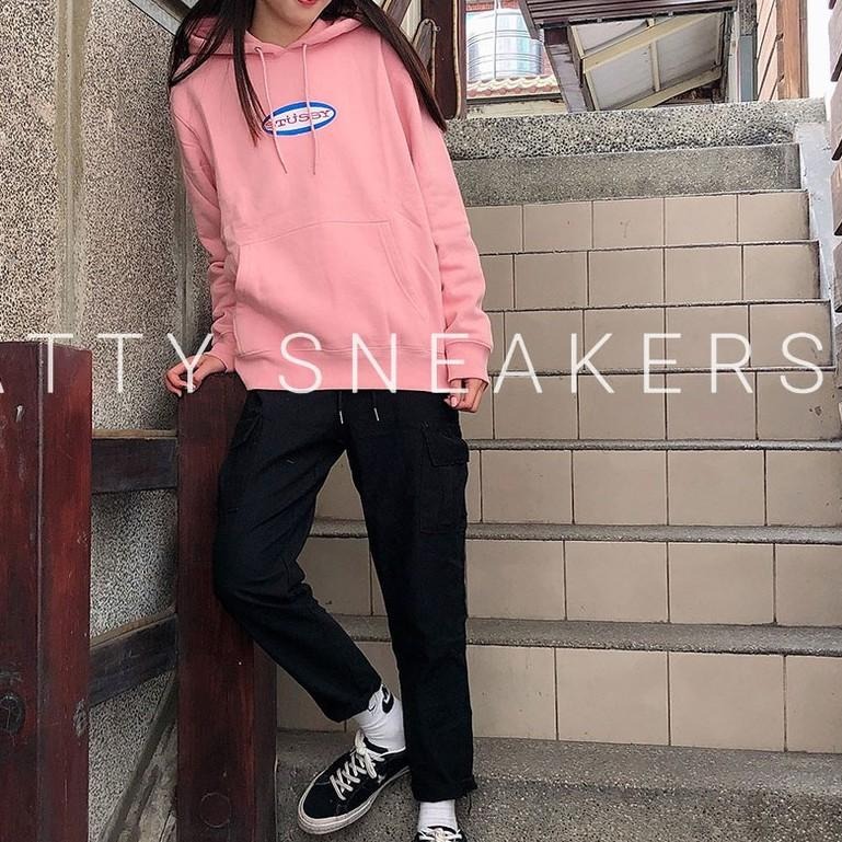 STUSSY 刺繡 圓形LOGO 帽T 四色 帽TEE 內刷毛【PS中壢】-細節圖5