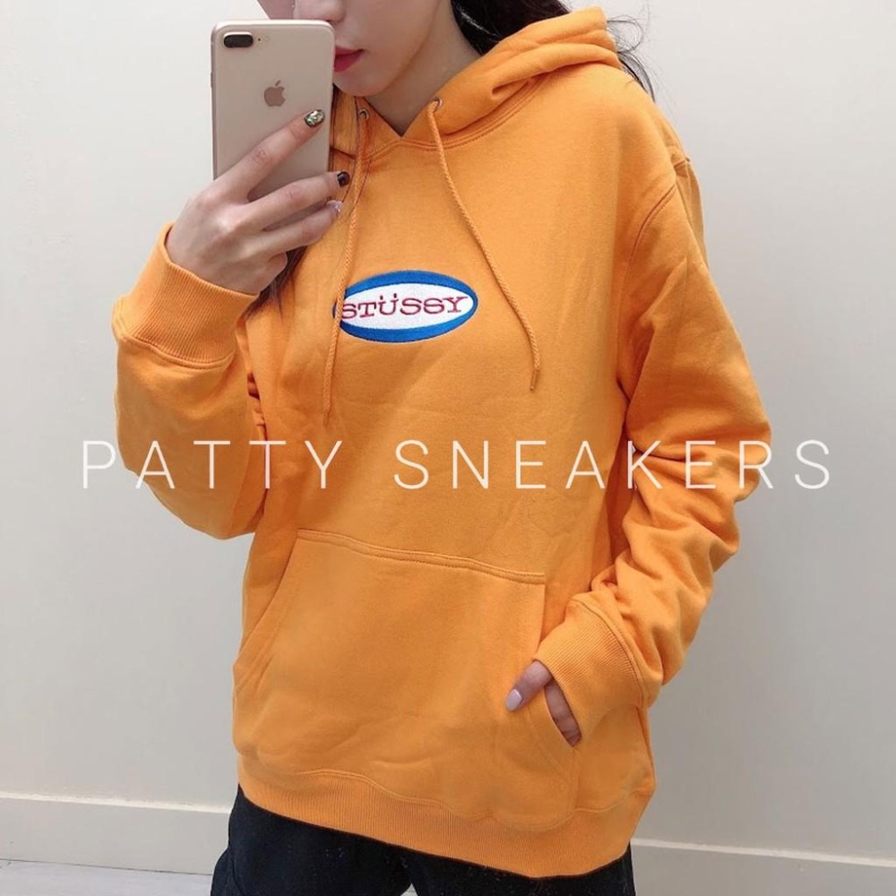 STUSSY 刺繡 圓形LOGO 帽T 四色 帽TEE 內刷毛【PS中壢】-細節圖6