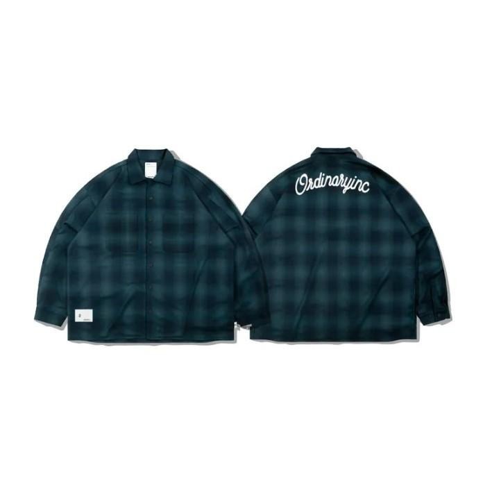 ORDINARY 美式 寬鬆漸層 格紋襯衫 長袖 店內價 【PS中壢】-細節圖8