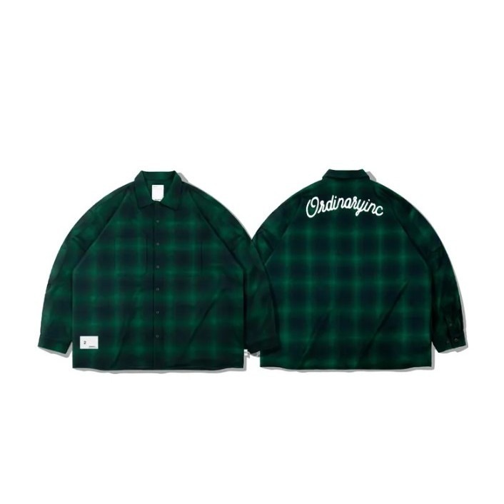 ORDINARY 美式 寬鬆漸層 格紋襯衫 長袖 店內價 【PS中壢】-規格圖9