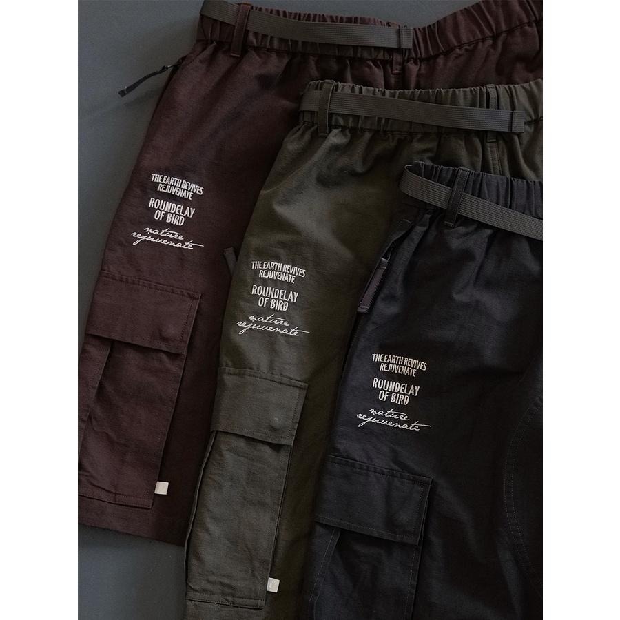 UNBENT 23SS 日系復古 水洗口袋斜紋工裝短褲  cityboy【PS中壢】-細節圖5