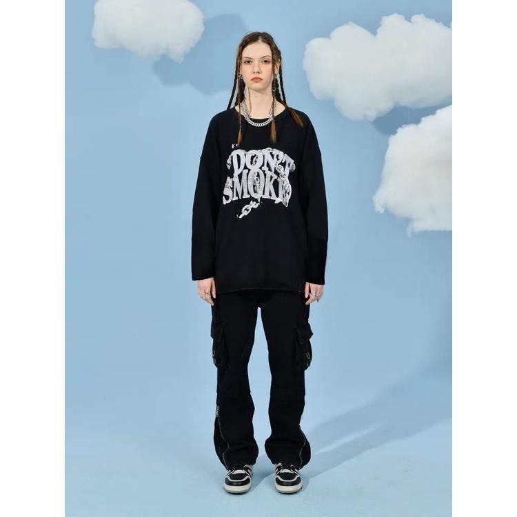 DONSMOKE 金屬鎖鏈 LOGO 薄長袖 長T【PS中壢】-細節圖3