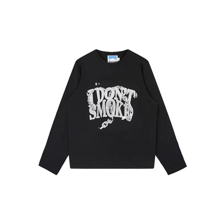 DONSMOKE 金屬鎖鏈 LOGO 薄長袖 長T【PS中壢】-細節圖4