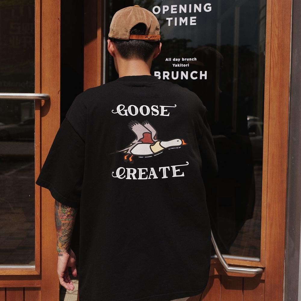 UNBENT GOOSE 天鵝 鵝 純棉 短袖 短T 【PS中壢】-細節圖2