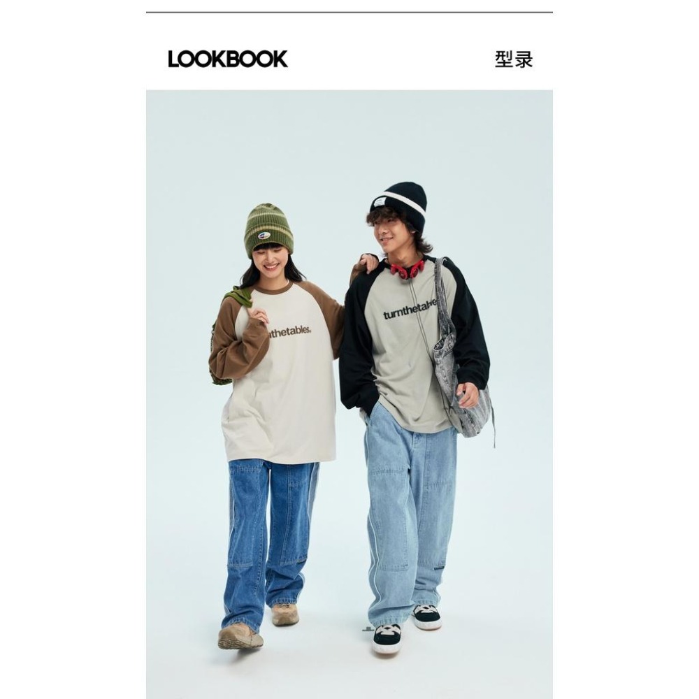 Turnthetables 拼接 撞色 棒球 撞色 長袖 長TEE 長T  店內價 【PS中壢】-細節圖2