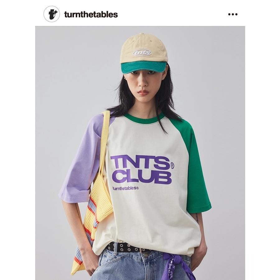 Turnthetables 拼色 TNTS CLUB 印花 短袖 短T  店內價 【PS中壢】-細節圖2