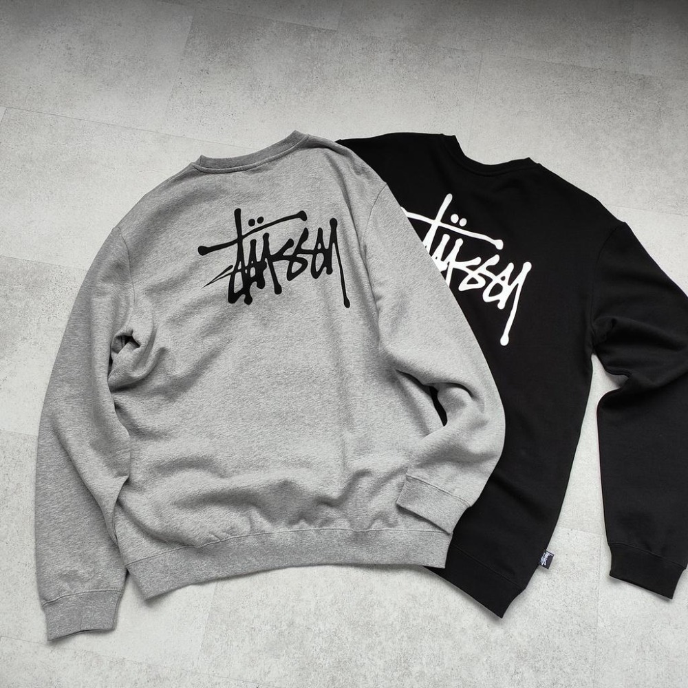 STUSSY BASIC CREW NECK 草寫基本款 大學T 衛衣 澳洲代購【PS中壢】-細節圖2
