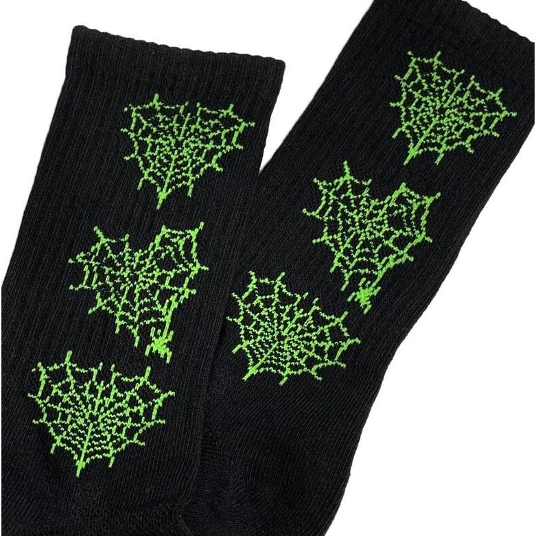 BEST FOOT FRIEND /BFF襪 SPIDER WEB 電繡 蜘蛛網 中筒襪 長襪 【PS中壢】-細節圖4