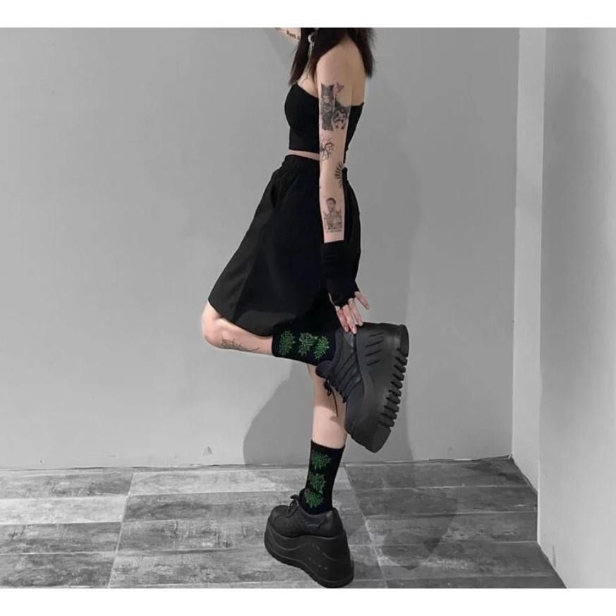 BEST FOOT FRIEND /BFF襪 SPIDER WEB 電繡 蜘蛛網 中筒襪 長襪 【PS中壢】-細節圖8