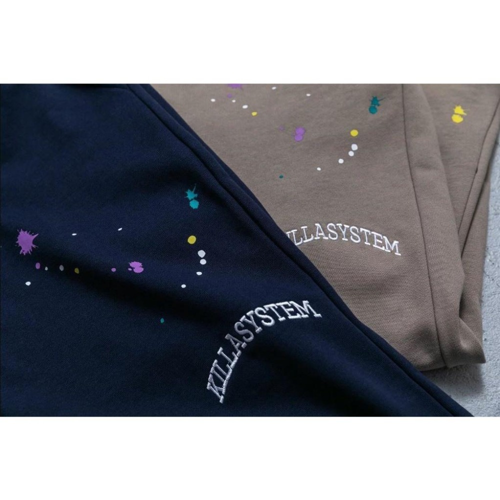 KILLASYSTEM PAINTING ZIP SWEATPANTS 直筒微喇 長褲 店內價 【PS中壢】-細節圖2