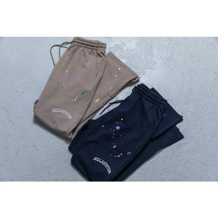 KILLASYSTEM PAINTING ZIP SWEATPANTS 直筒微喇 長褲 店內價 【PS中壢】-細節圖3