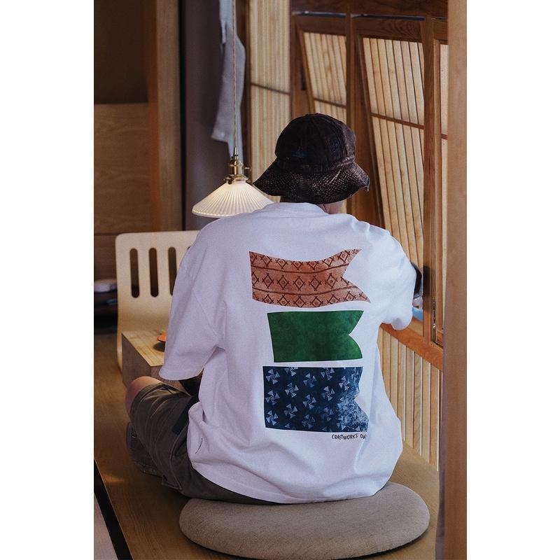 UNBENT 22SS 復古 日系  旗幟 LOGO 重磅300克 短袖 短T【PS中壢】-細節圖2