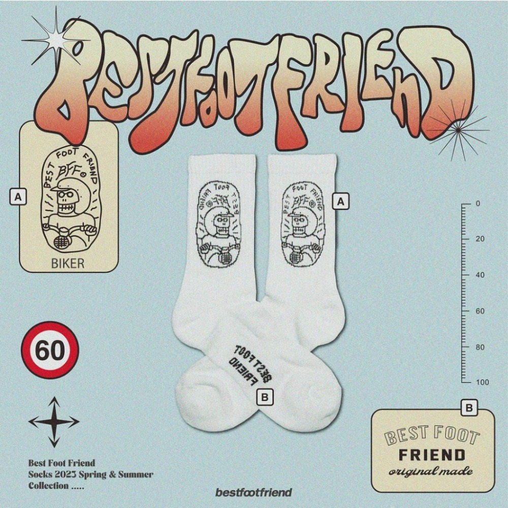 BEST FOOT FRIEND /BFF襪 MOTORCYCLE RIDER 機車 騎士 摩托車 長襪 【PS中壢】-規格圖3
