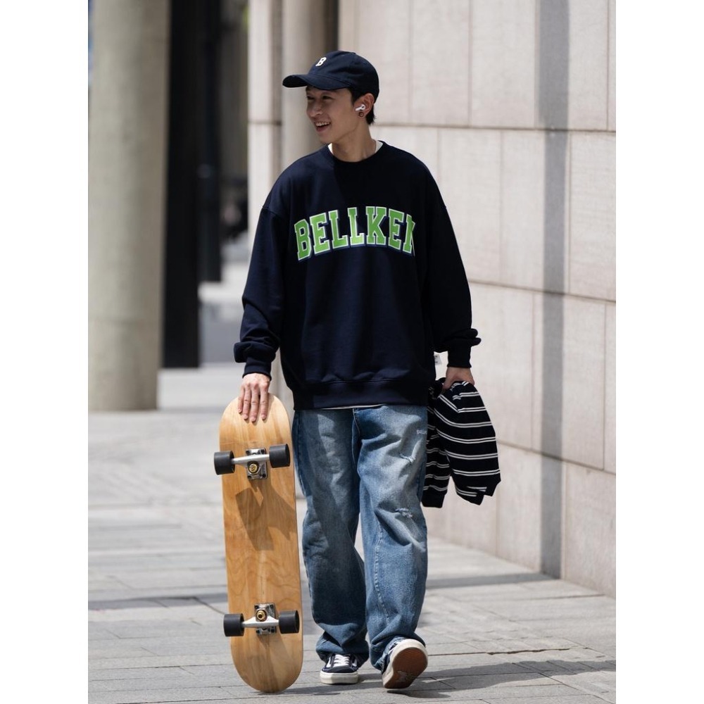 BELLKEN IDEA 貼布 LOGO 長袖 衛衣 大學T 店內價 【PS中壢】-細節圖2