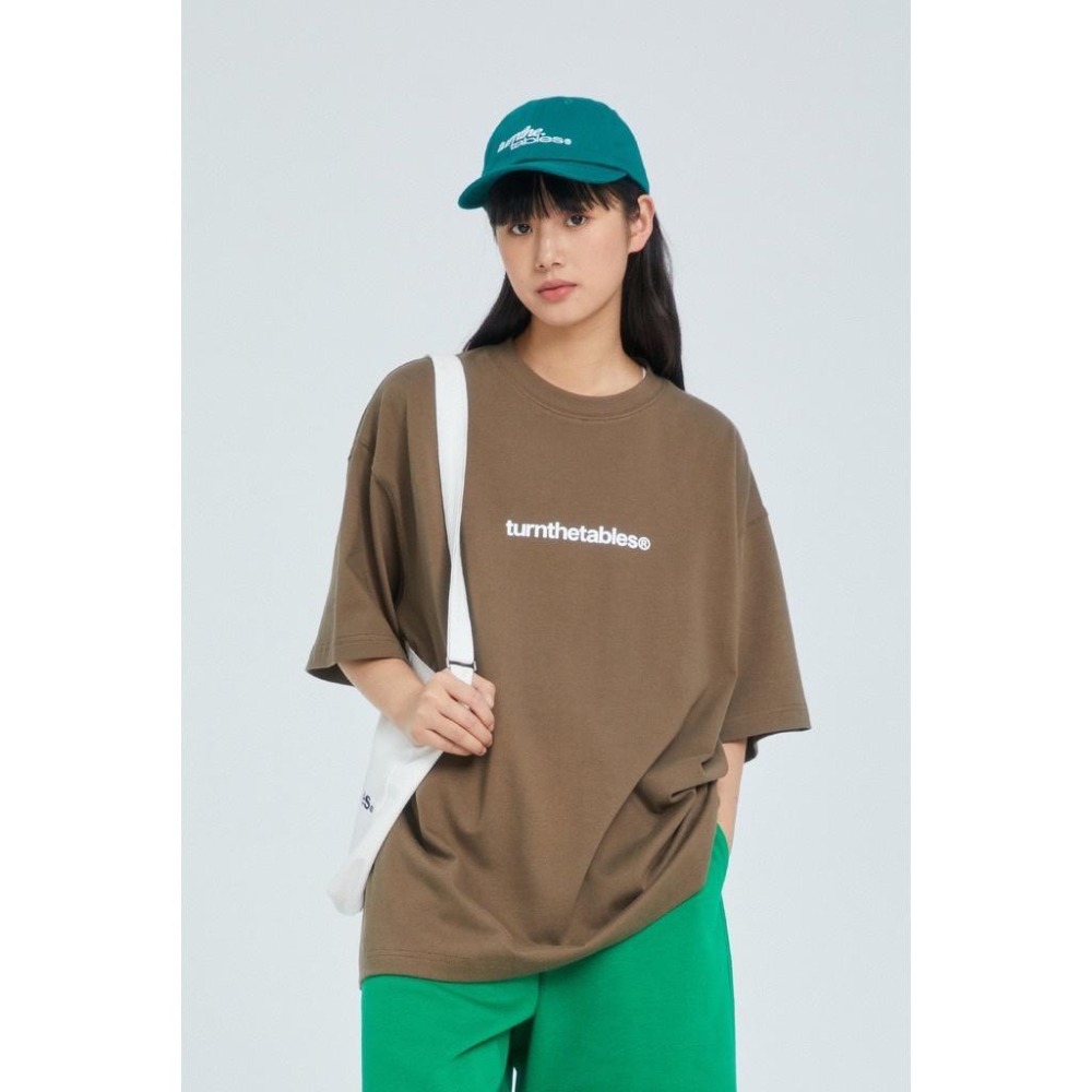 Turnthetables 中間小字 重磅 日系 大地色 LOGO  短袖 短Tee 短T 店內價 【PS中壢】-細節圖2