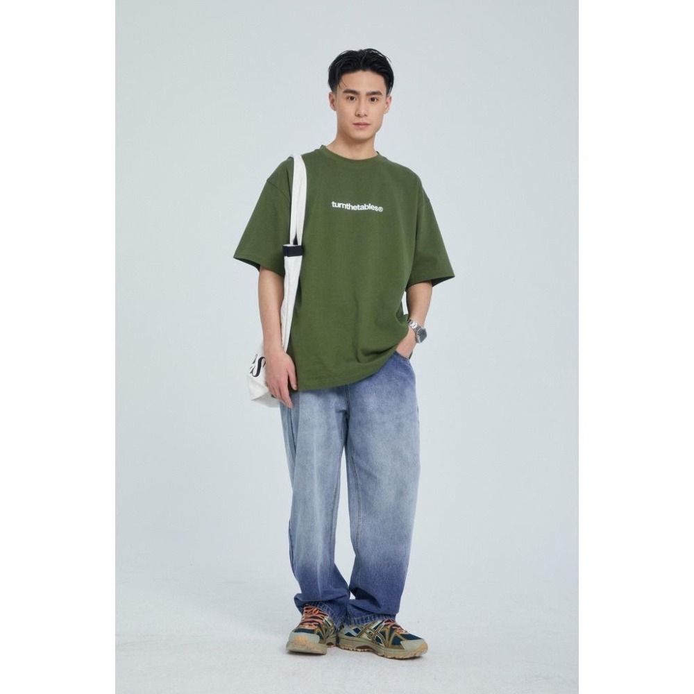 Turnthetables 中間小字 重磅 日系 大地色 LOGO  短袖 短Tee 短T 店內價 【PS中壢】-細節圖5