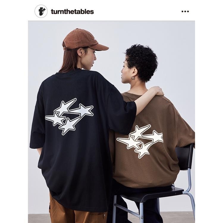 Turnthetables 260克重 美式復古 星星 LOGO 短袖 短T 店內價 【PS中壢】-細節圖3