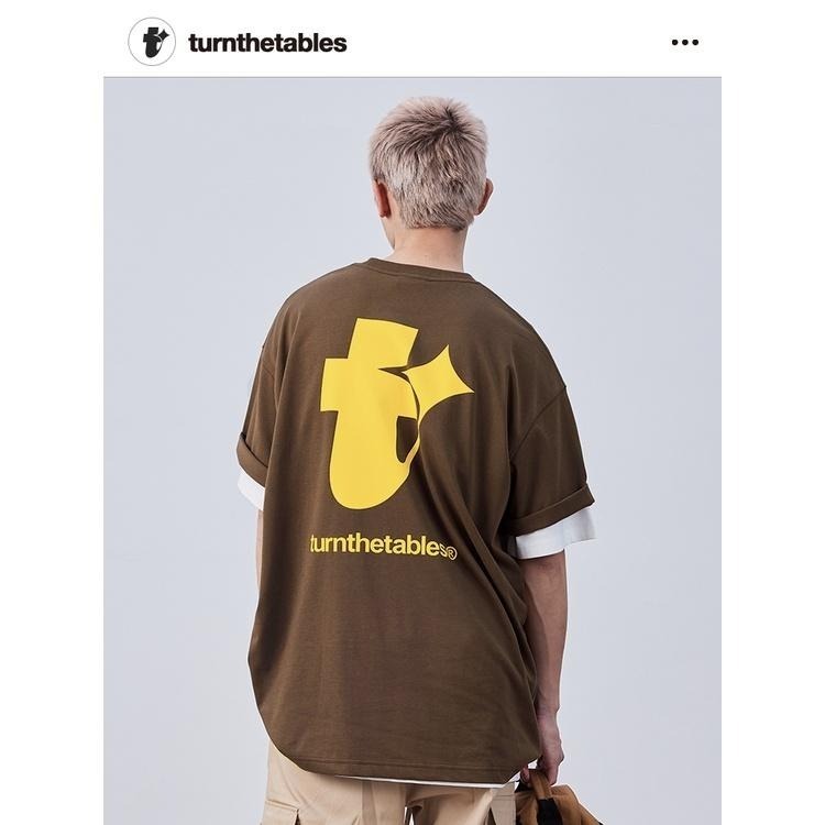 Turnthetables 字母t 四芒星背大圖 印花 短袖 短T 店內價 【PS中壢】-細節圖3