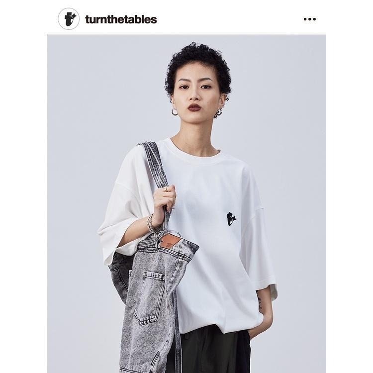 Turnthetables 字母t 四芒星背大圖 印花 短袖 短T 店內價 【PS中壢】-細節圖4