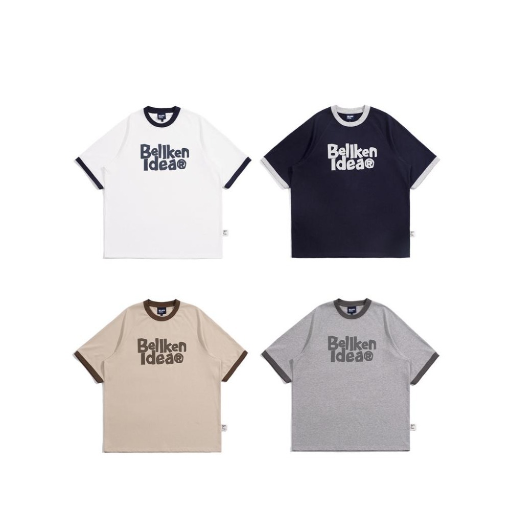 BELLKEN IDEA 滾邊 撞色 印花 短袖 短T  店內價 【PS中壢】-細節圖6