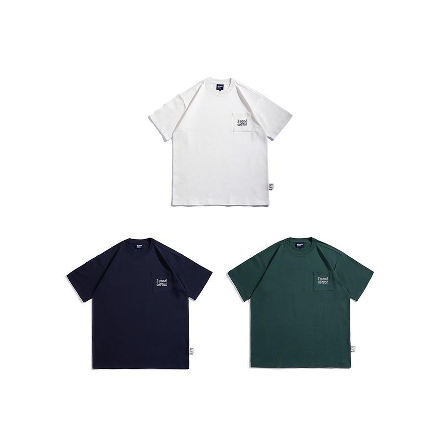 BELLKEN IDEA I need coffee 口袋 刺繡 短袖 短T 上衣  店內價 【PS中壢】-細節圖6